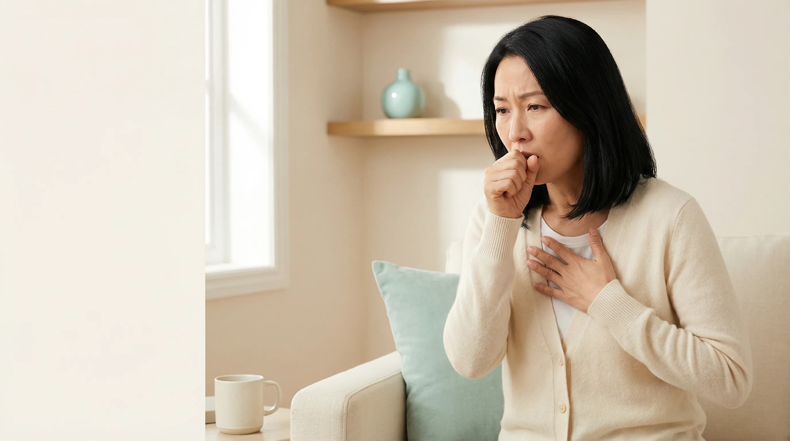 Patient discussing chronic cough symptoms with an ENT specialist at My-ENT Sydney.