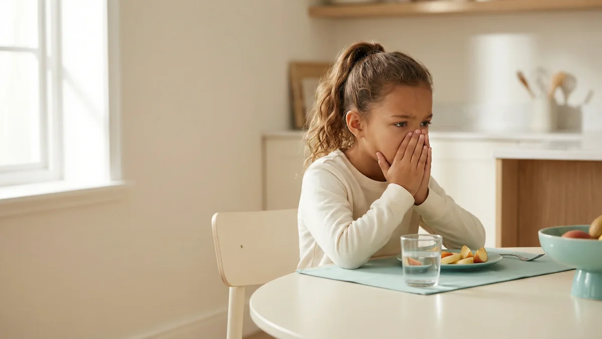 Child assessed for persistent blocked nose symptoms at My-ENT Sydney.