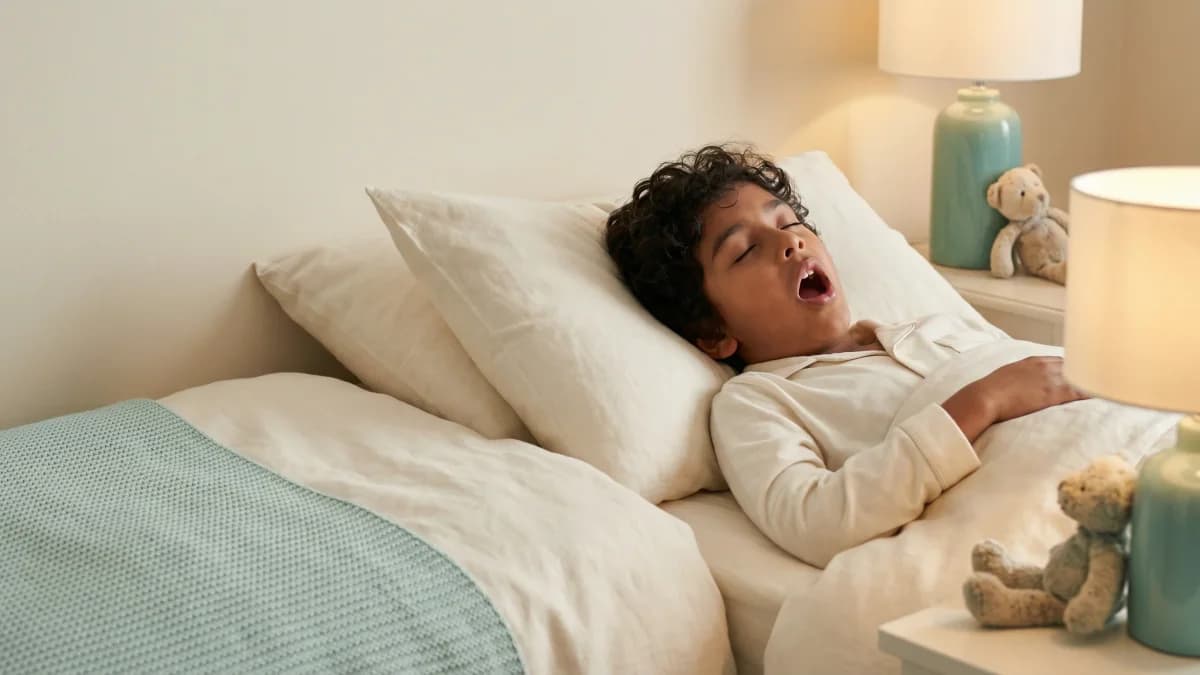 Paediatric ENT consultation for snoring and sleep apnoea concerns.